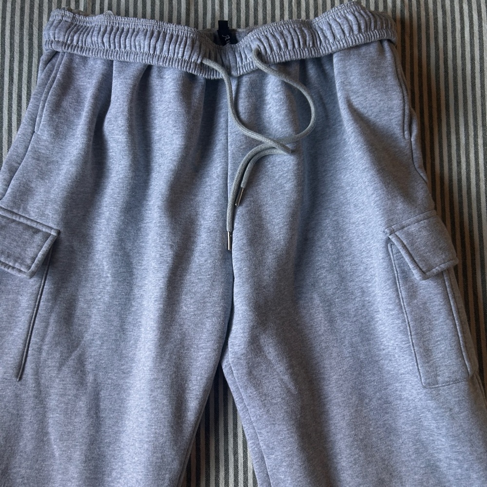 Grey cargo sweats